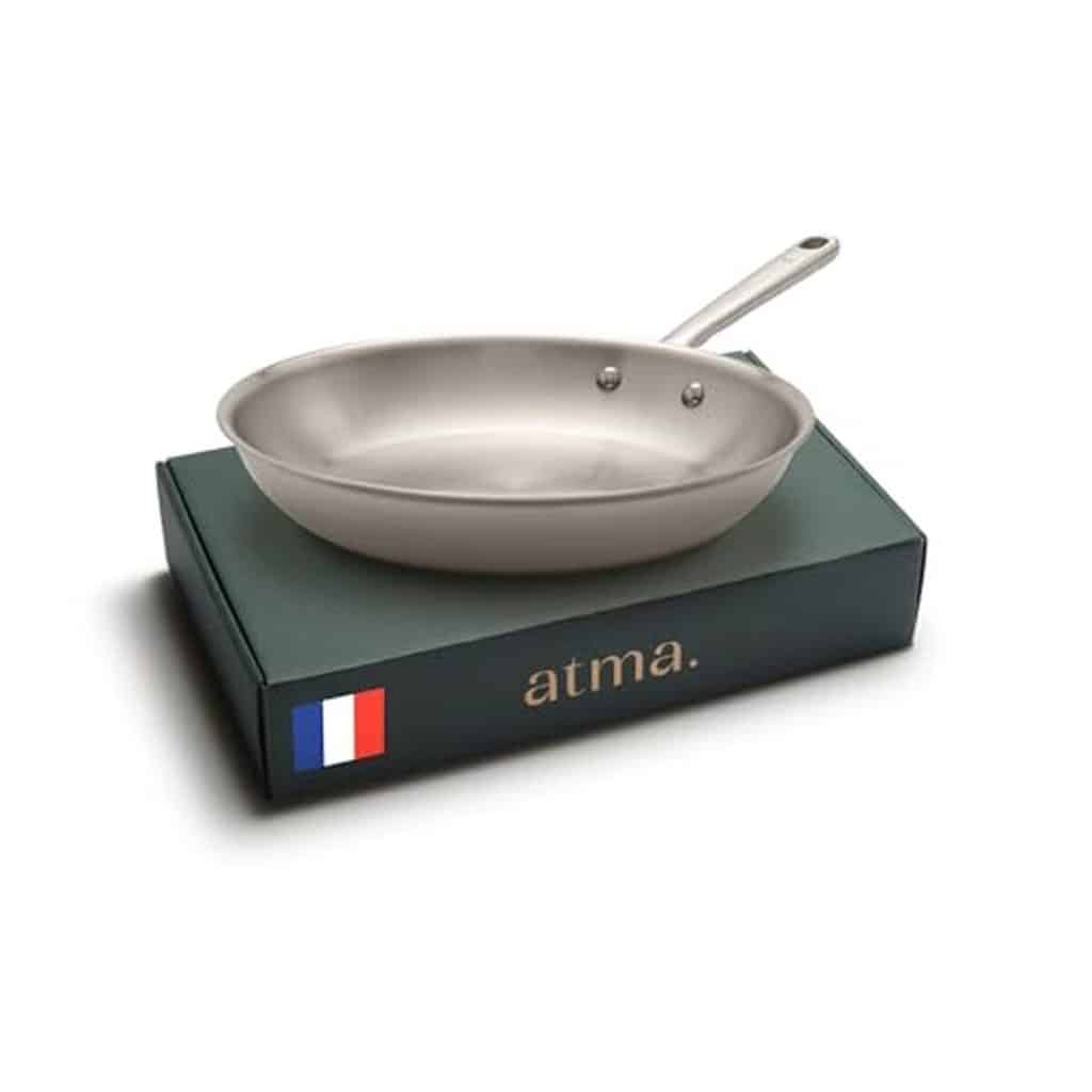 Test de la poêle Atma inox induction 28 cm