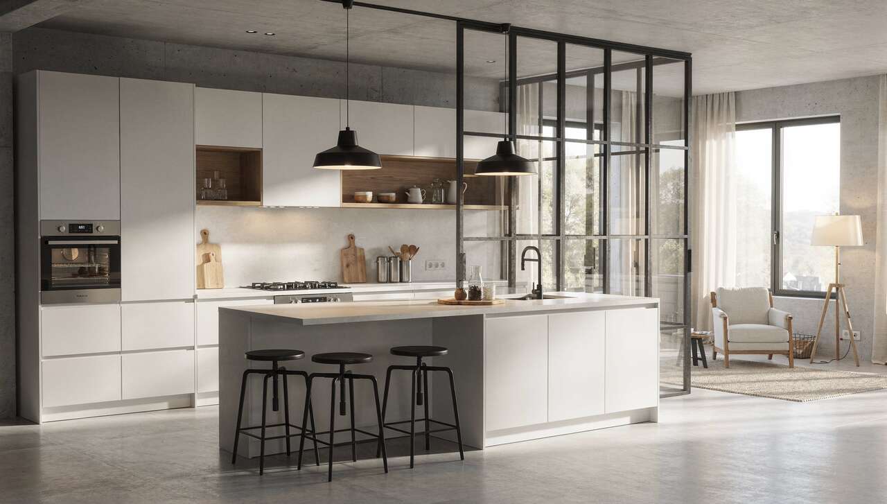 Cuisine avec verrière : styles et inspirations