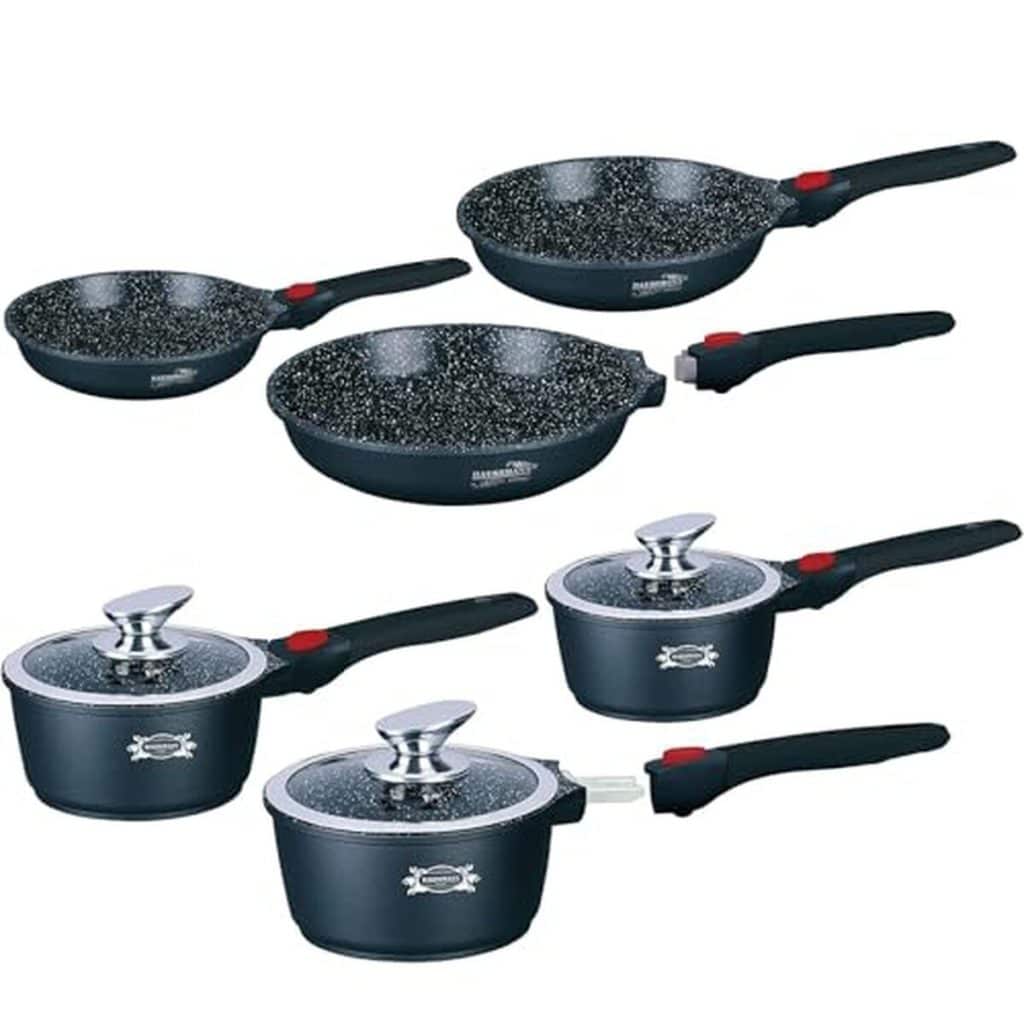 Test : haussmann Heritage, batterie de cuisine avec manche amovible et revêtement antiadhésif