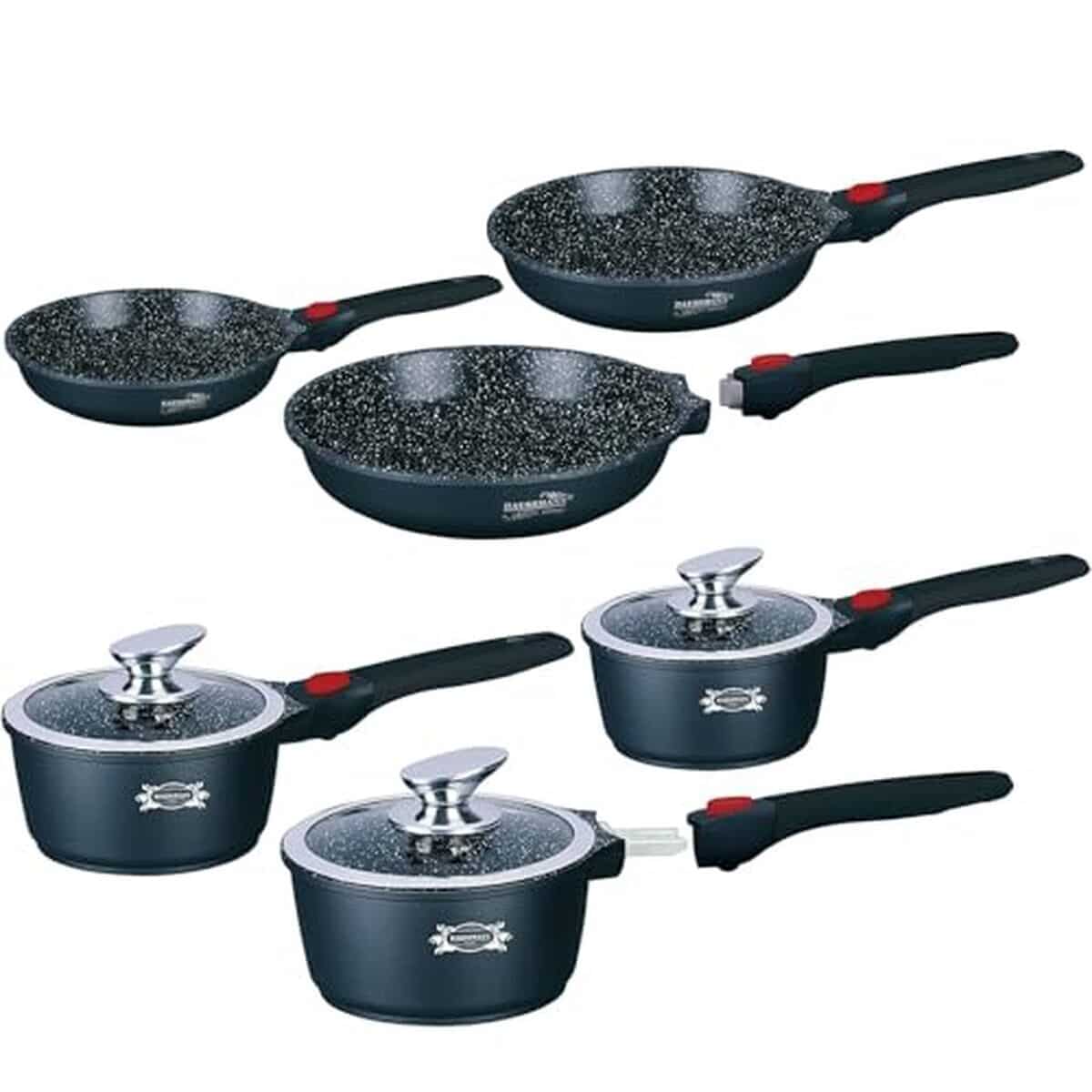 Test : haussmann Heritage, batterie de cuisine avec manche amovible et revêtement antiadhésif