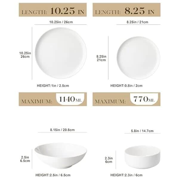 Découvrez notre test complet du service de table Malacasa Luna 24 pièces en porcelaine blanche : design élégant, qualité et durabilité au rendez-vous.