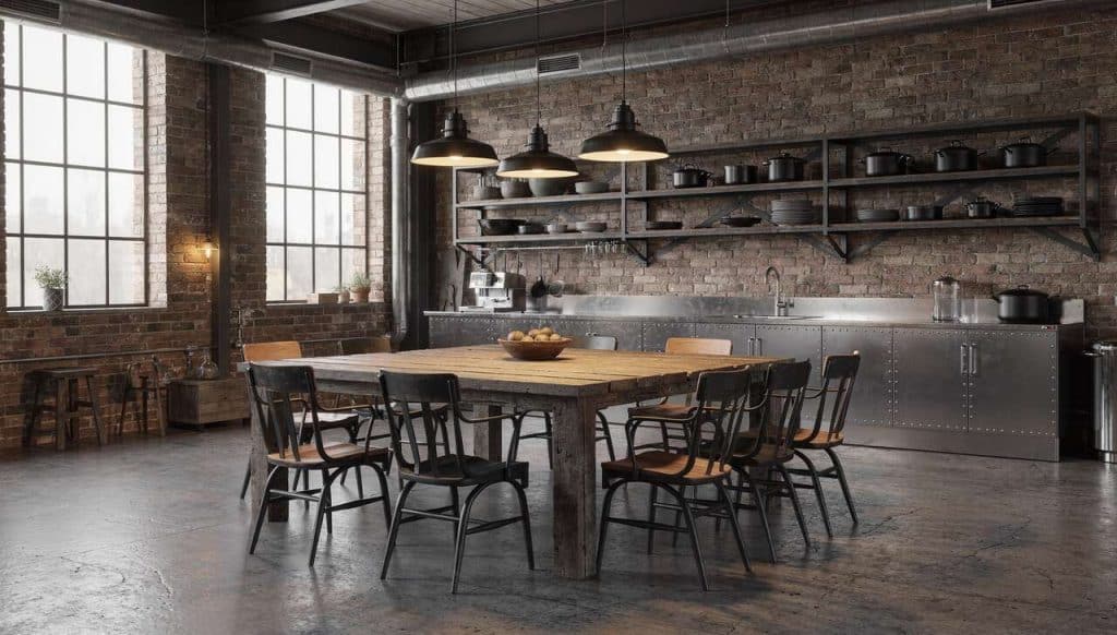 Concevoir une cuisine style atelier : idées et conseils