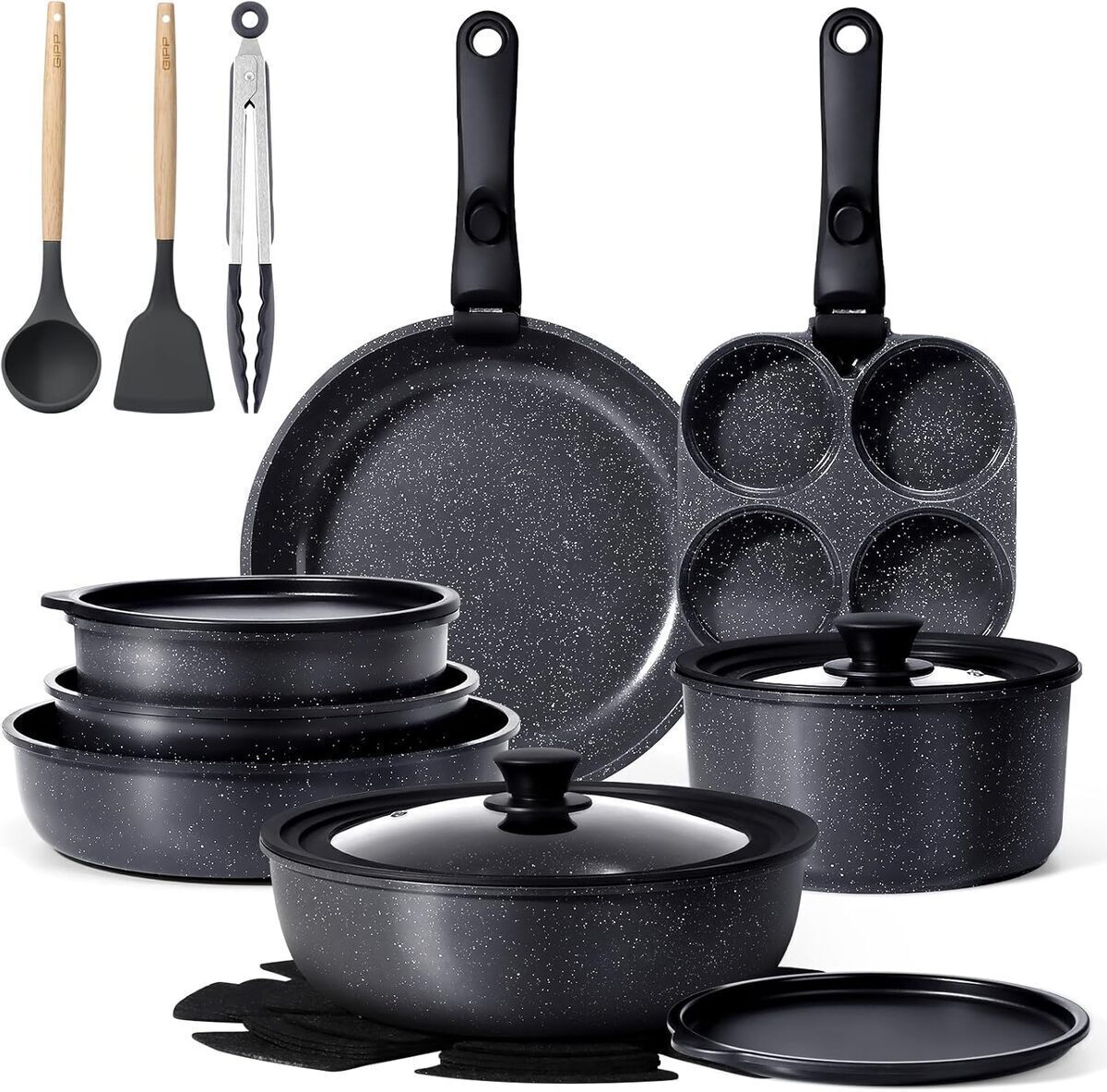 Test des casseroles GiPP avec revêtement céramique et poignée amovible