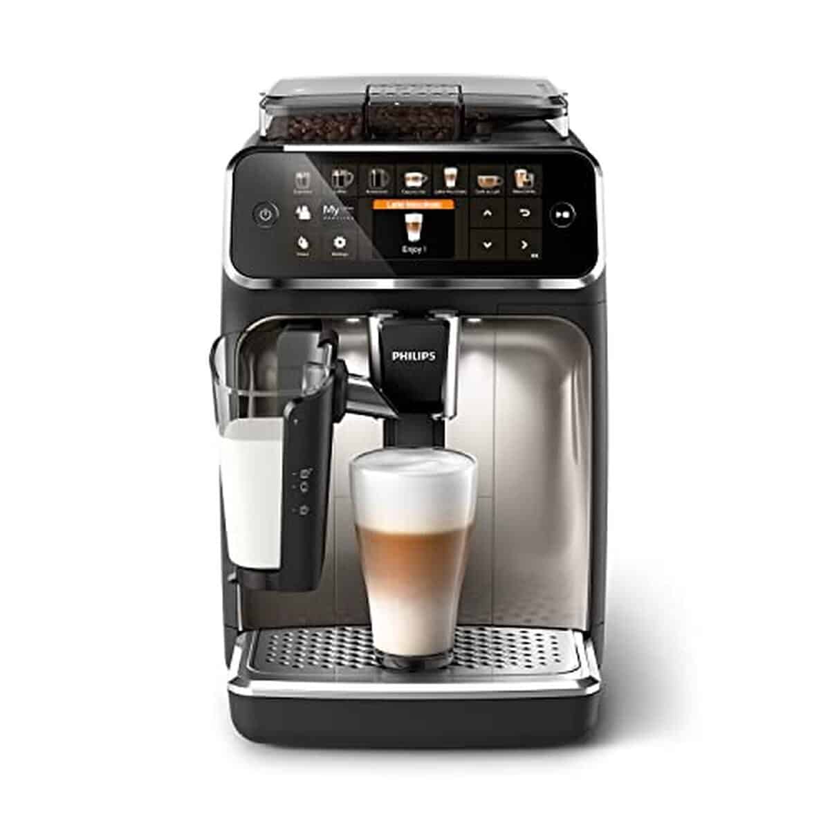 Test : philips Expresso Série 5400, broyeur Et Carafe LatteGo 12 Spécialités