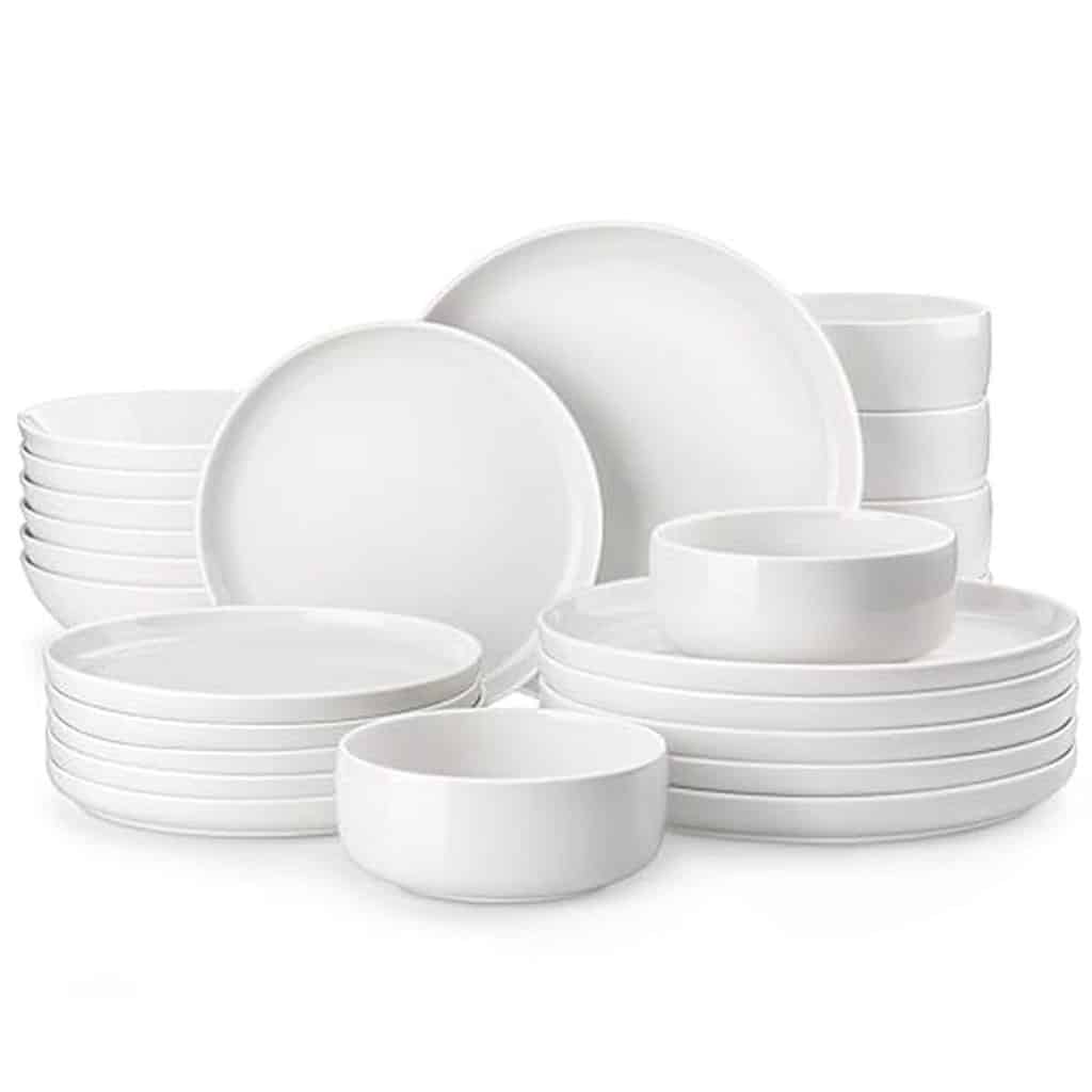 Test : service de table Malacasa Luna 24 pièces en porcelaine blanche