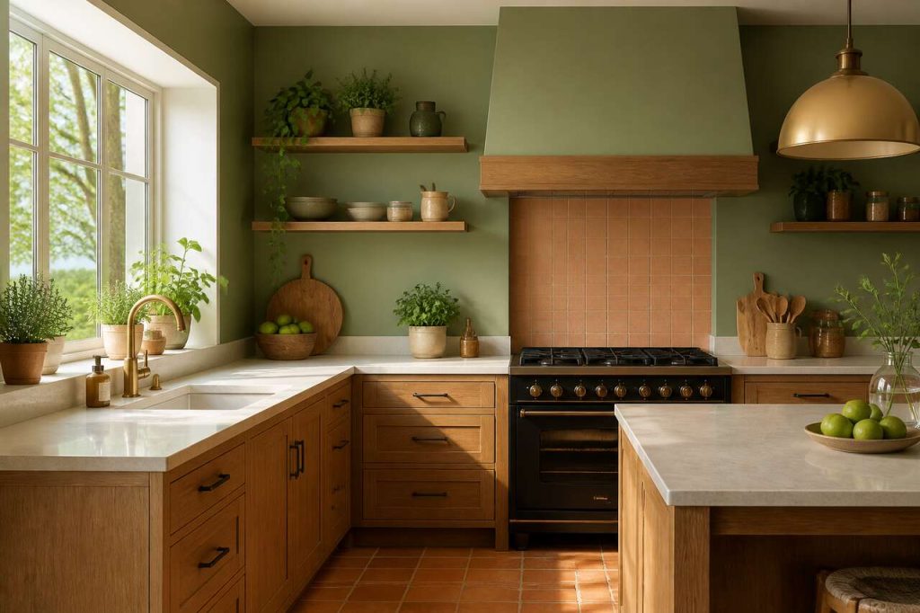 Quelles couleurs associer à une cuisine en bois ?