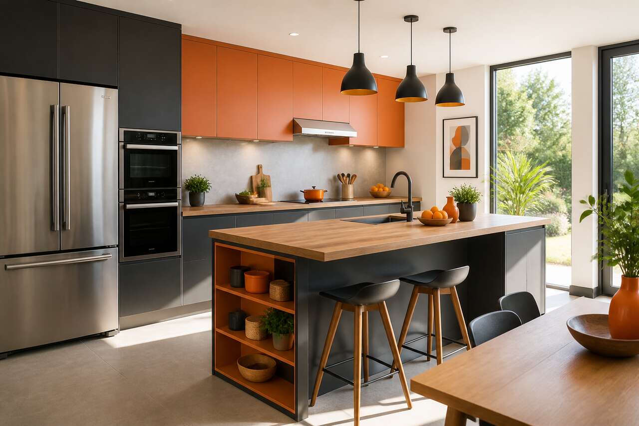 La couleur orange en cuisine : une tendance qui séduit La couleur orange en cuisine : une tendance qui séduit