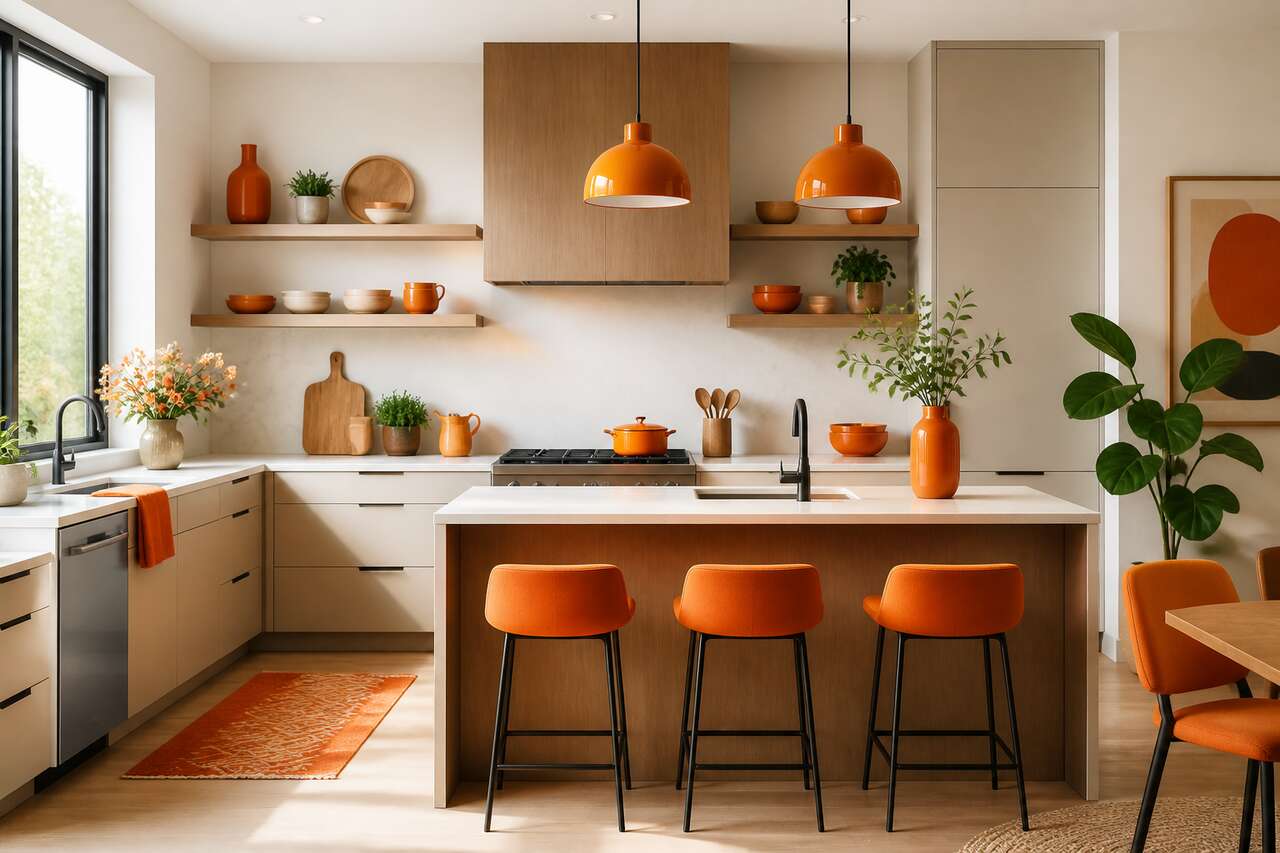 Inspiration et modèles de cuisines oranges : des exemples à suivre Inspiration et modèles de cuisines oranges : des exemples à suivre