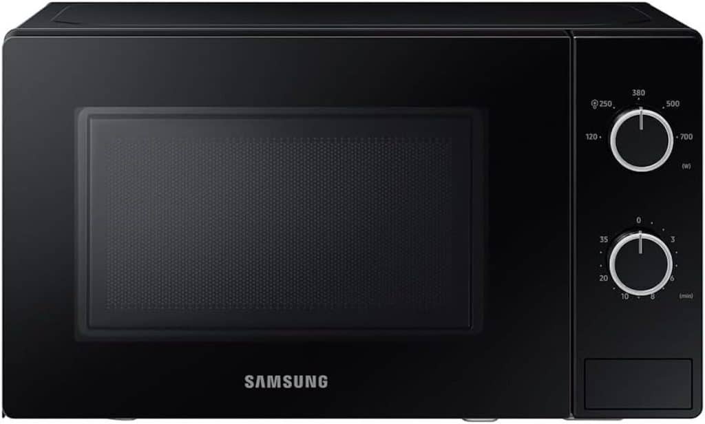 Test du micro-ondes Samsung 20L design glass noir