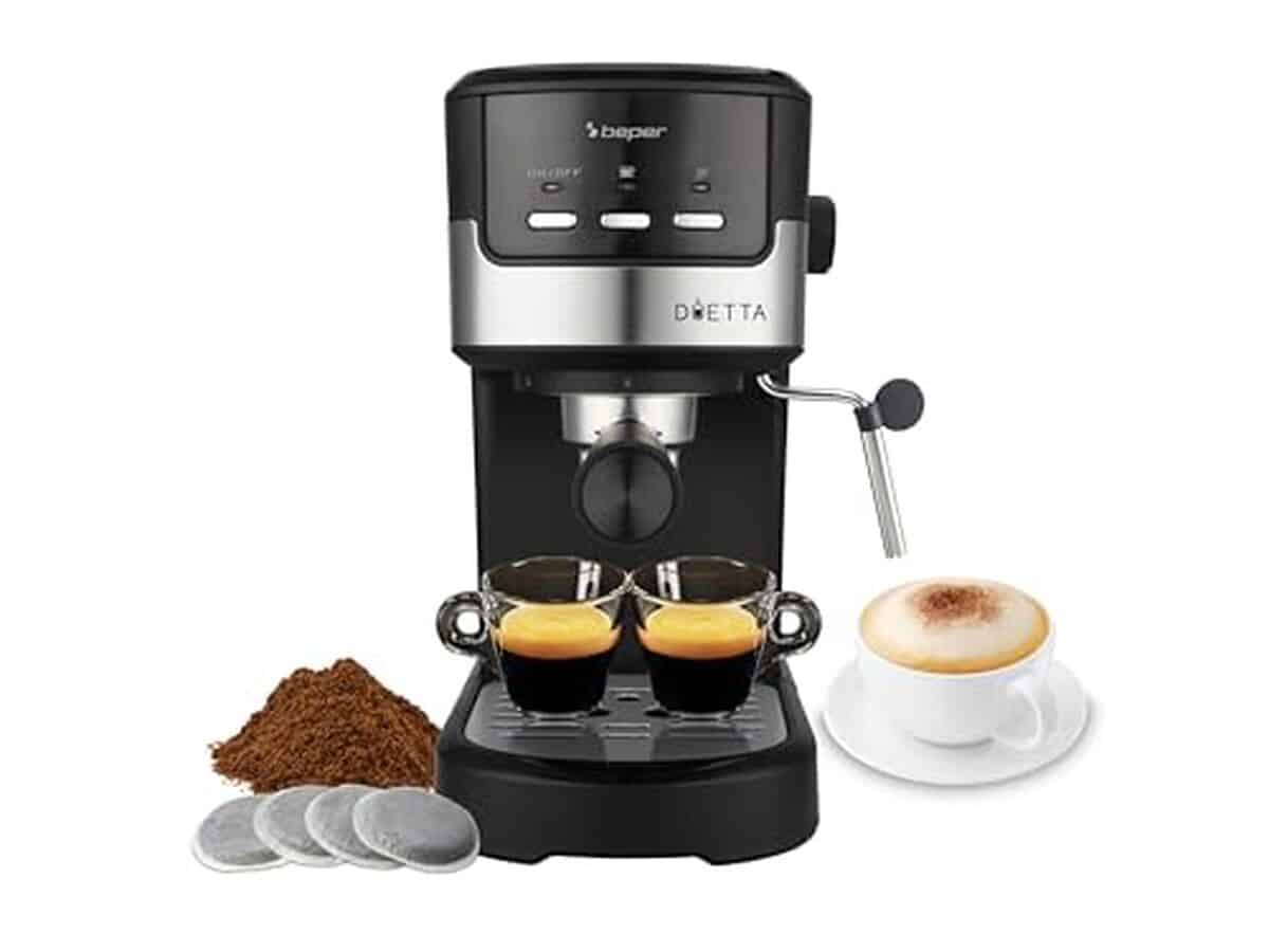 Test : machine à café expresso Beper P101CAF100, 1100W, 15 bars