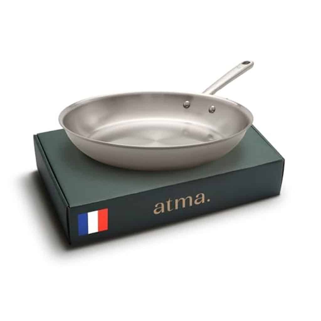 Test poêle Atma inox triple couche 30 cm