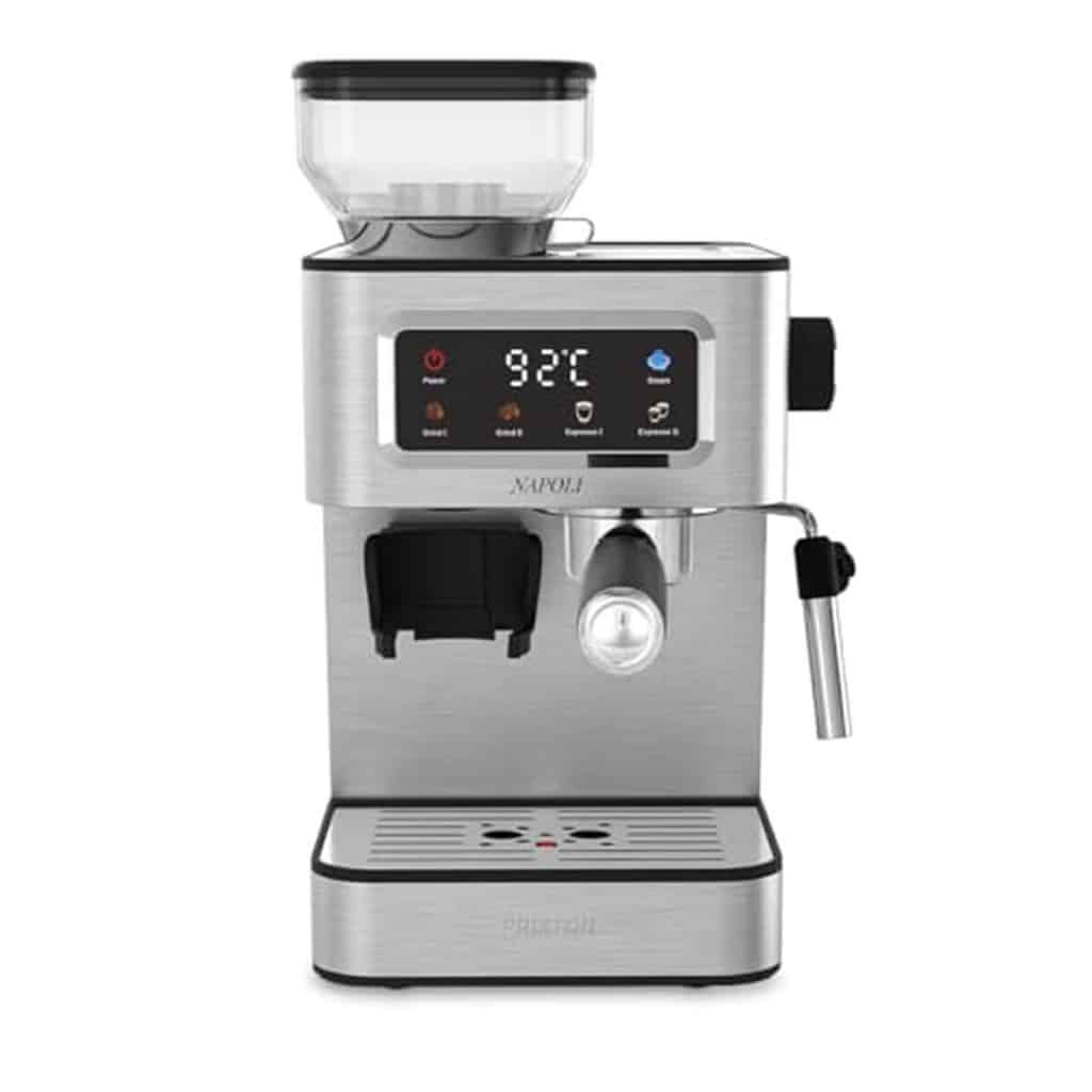 Test Prixton Napoli : machine expresso 20 bars et moulin intégré