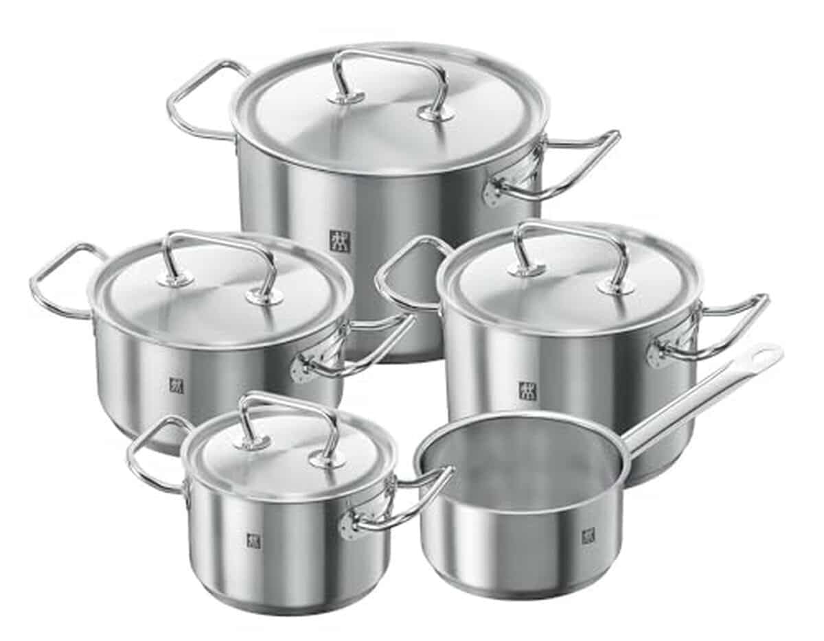 Test : set de casseroles Zwilling argenté, 5 pièces
