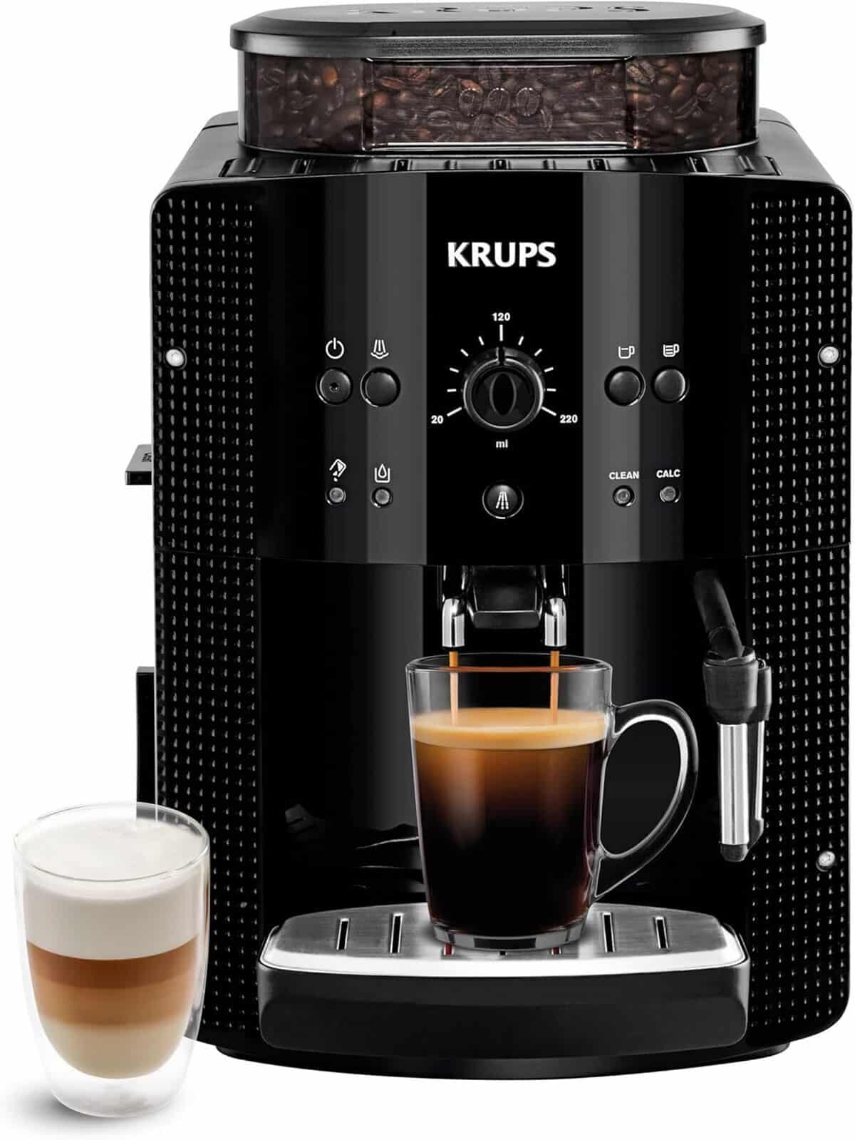 Test : machine à café grain Krups essential YY8125FD