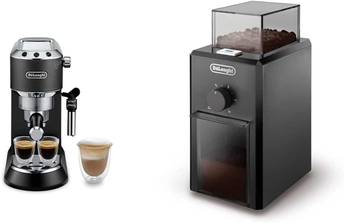 Test : machine expresso Dedica Style et moulin Delonghi, puissance et design noirs au service du café