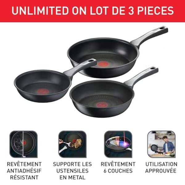 Découvrez notre test détaillé des poêles Tefal Unlimited On : performance, durabilité et qualité de cuisson. Avis complet et comparatif pour bien choisir.