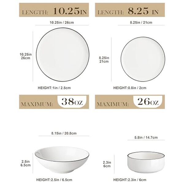 Découvrez notre avis sur le service de vaisselle Malacasa série Luna 24 pièces en porcelaine : qualité, design et durabilité à la loupe