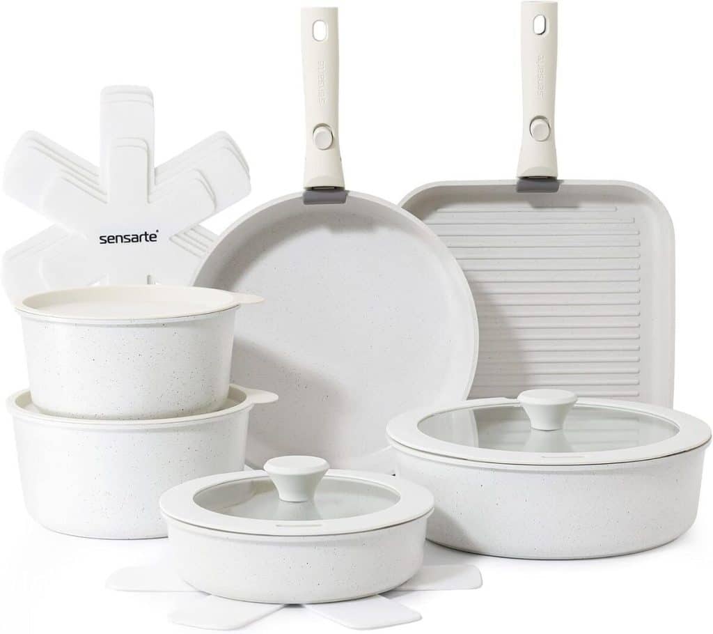 Test : batterie de cuisine Sensarte 17 pièces antiadhésive