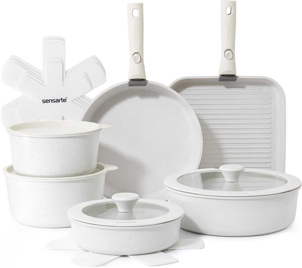 Test : batterie de cuisine Sensarte 17 pièces antiadhésive