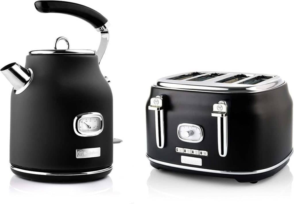 Test de l'ensemble petit-déjeuner Retroline Westinghouse : grille-pain et bouilloire