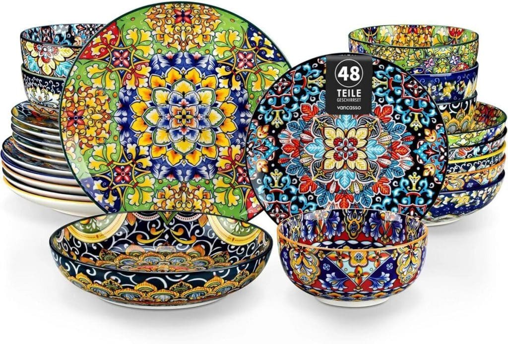 Test du service de table vancasso SIMI : style bohème pour 12 personnes