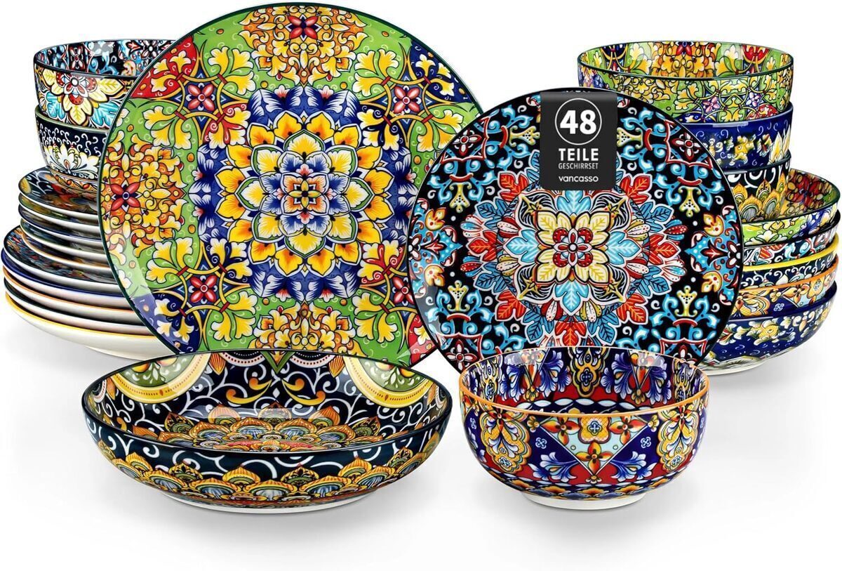 Test du service de table vancasso SIMI : style bohème pour 12 personnes
