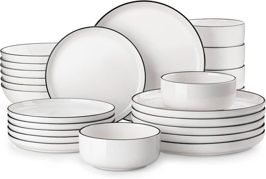Test : malacasa Série Luna service de vaisselle 24 pièces en porcelaine