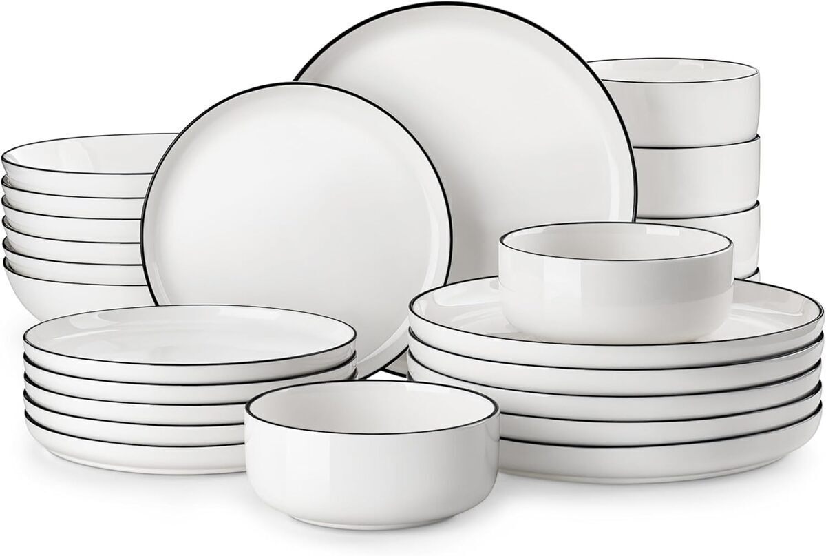 Test : malacasa Série Luna service de vaisselle 24 pièces en porcelaine