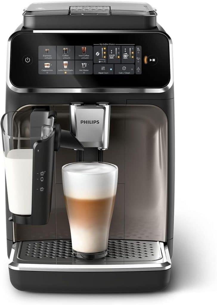 Test : philips expresso broyeur Série 3300 écran tactile et carafe LatteGo
