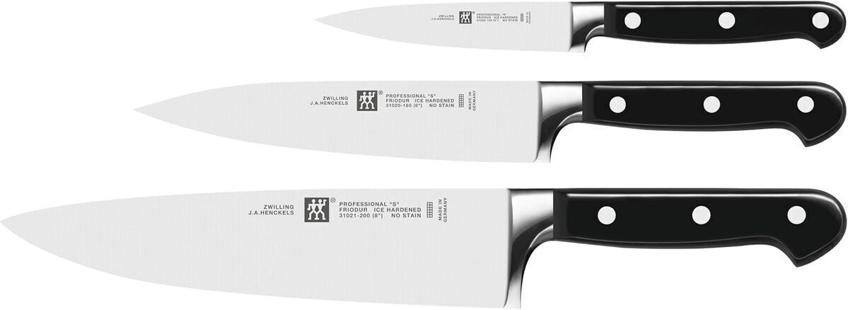 Test : série Professional S de zwilling - couteaux en acier inoxydable